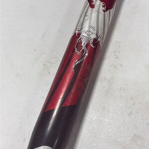 Striking Red and Black Baseball Bat